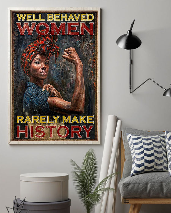 African - Black Art - Black Women Making History Vertical Canvas And Poster | Wall Decor Visual Art