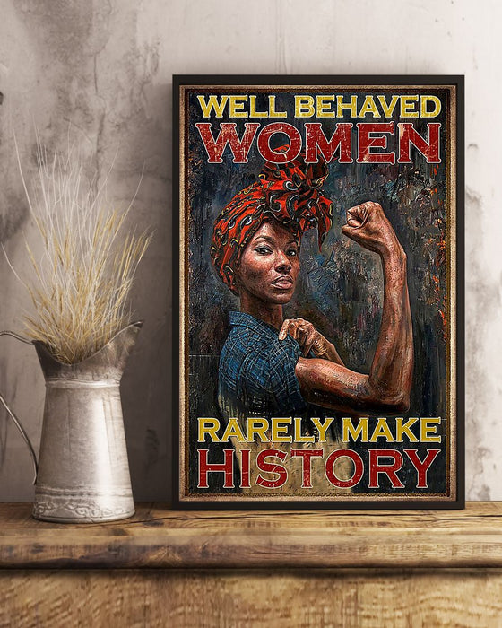 African - Black Art - Black Women Making History Vertical Canvas And Poster | Wall Decor Visual Art