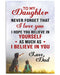 Daughter-Dad-Believe-Ngvt Vertical Canvas And Poster | Wall Decor Visual Art