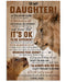 Believe In Yourself - Dad To Daughter Vertical Canvas And Poster | Wall Decor Visual Art