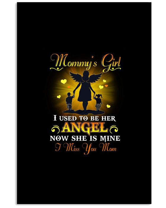 Memorial Gift To Heaven - Mommys Girl Vertical Canvas And Poster | Wall Decor Visual Art