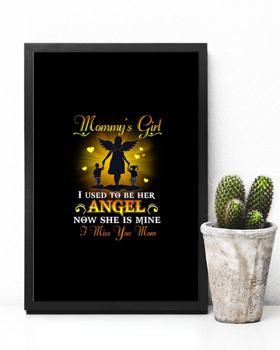 Memorial Gift To Heaven - Mommys Girl Vertical Canvas And Poster | Wall Decor Visual Art