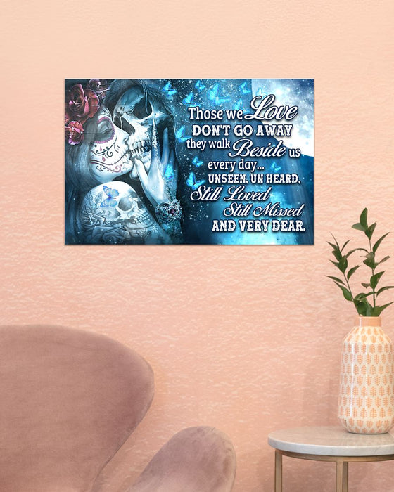 Memorial Gift To Heaven - Those We Love Horizontal Canvas And Poster | Wall Decor Visual Art