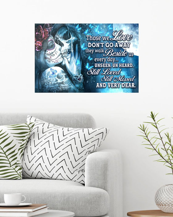 Memorial Gift To Heaven - Those We Love Horizontal Canvas And Poster | Wall Decor Visual Art