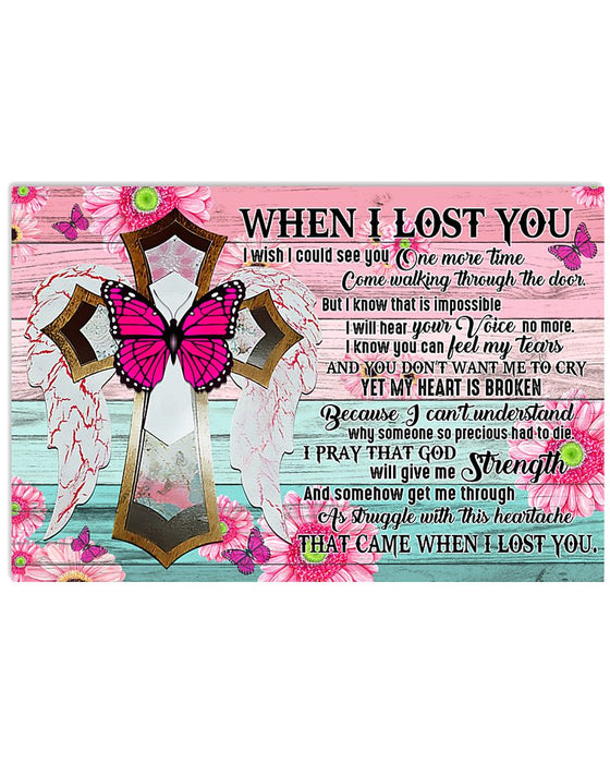 Memorial Gift To Heaven - When I Lost You Horizontal Canvas And Poster | Wall Decor Visual Art