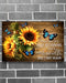 Sunflower Every Day Is A New Beginning Horizontal Canvas And Poster | Wall Decor Visual Art