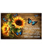 Sunflower Every Day Is A New Beginning Horizontal Canvas And Poster | Wall Decor Visual Art