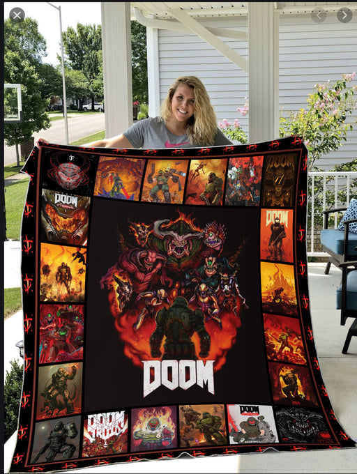 Doom Fleece Blanket, Christmas Gift, Birthday Gift, New Year Gift, Anniversary Gift 1608535461817.jpg