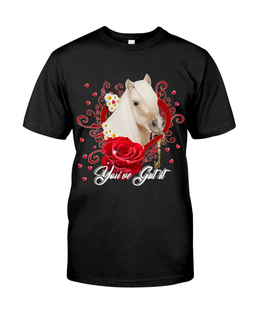 You Ve Got It Horse Red Heart T-Shirt Hoodie - Valentine Gift 1610558672187.jpg
