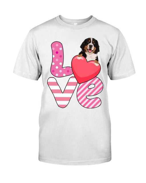 Bernese Mountain Love Valentine T-Shirt Hoodie - Valentine Gift 1610558748377.jpg