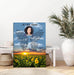 As I Sit In Heaven - Sunflowers In Heaven Custom Canvas, Memorial, Product Type,Personalized Poster And Upload Photo,Canvas Poster, Birthday Gift, Christmas Gift ,Family Gift,To My Friend, To My Son, To My Father, To My Mother, To My Wife, To My Husband