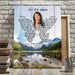 As I Sit In Heaven - Mountain Gem Custom Canvas, Memorial, Product Type,Personalized Poster And Upload Photo,Canvas Poster, Birthday Gift, Christmas Gift ,Family Gift,To My Friend, To My Son, To My Father, To My Mother, To My Wife, To My Husband