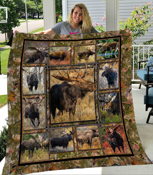 Love Moose Hunting Fleece Blanket, Christmas Gift, Birthday Gift, New Year Gift, Anniversary Gift 1612490540547.jpg