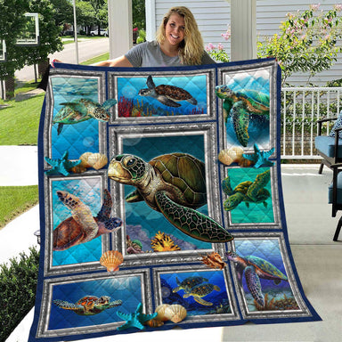 Sea Turtle Fleece Blanket - Quilt Blanket, Home Decor Bedding Couch Sofa Soft And Comfy Cozy 1613635893376.jpg