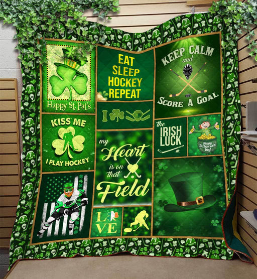 Keep Calm And Score A Goal Happy St Patrick's Day Like Quilt Blanket Birthday Gift Gift For Patrick s Day Family Gift Home Decor Bedding Couch Sofa Soft and Comfy Cozy 1614222854585.jpg