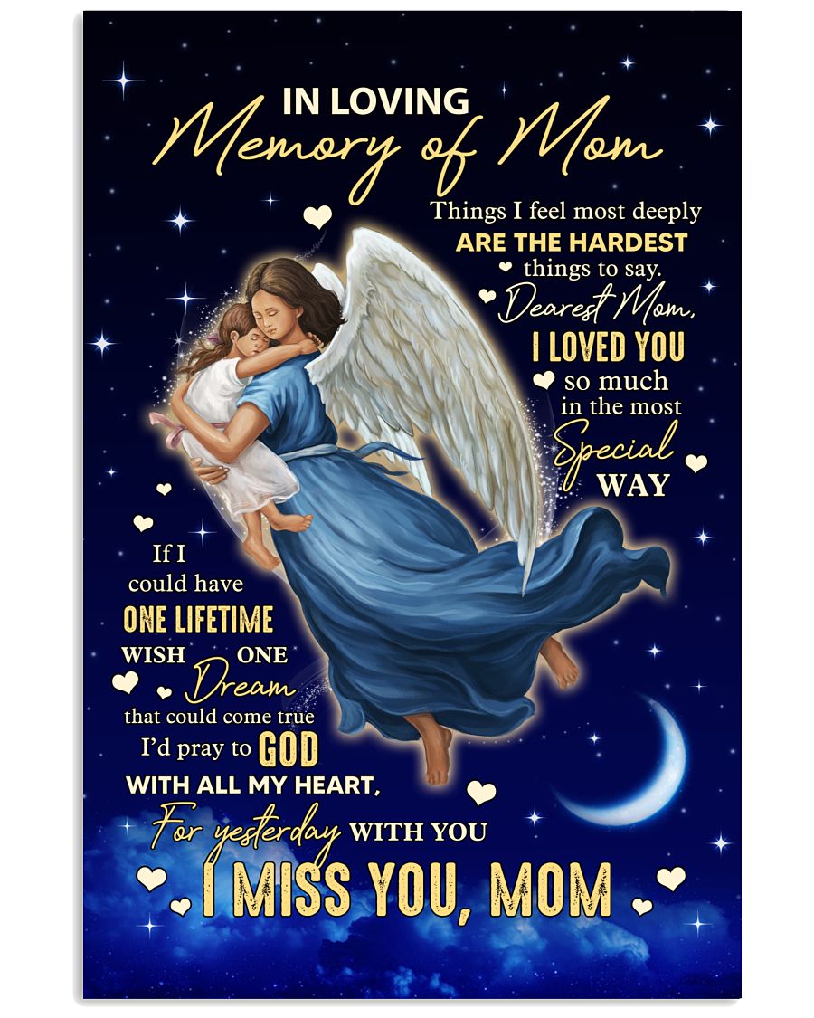 In Loving Memory Of Mom Canvas And Poster, Mother’s Day Greetings, Mother’s Day Gift From Daughter To Mom, Warm Home Decor Wall Art Visual Art 1616423023519.jpg