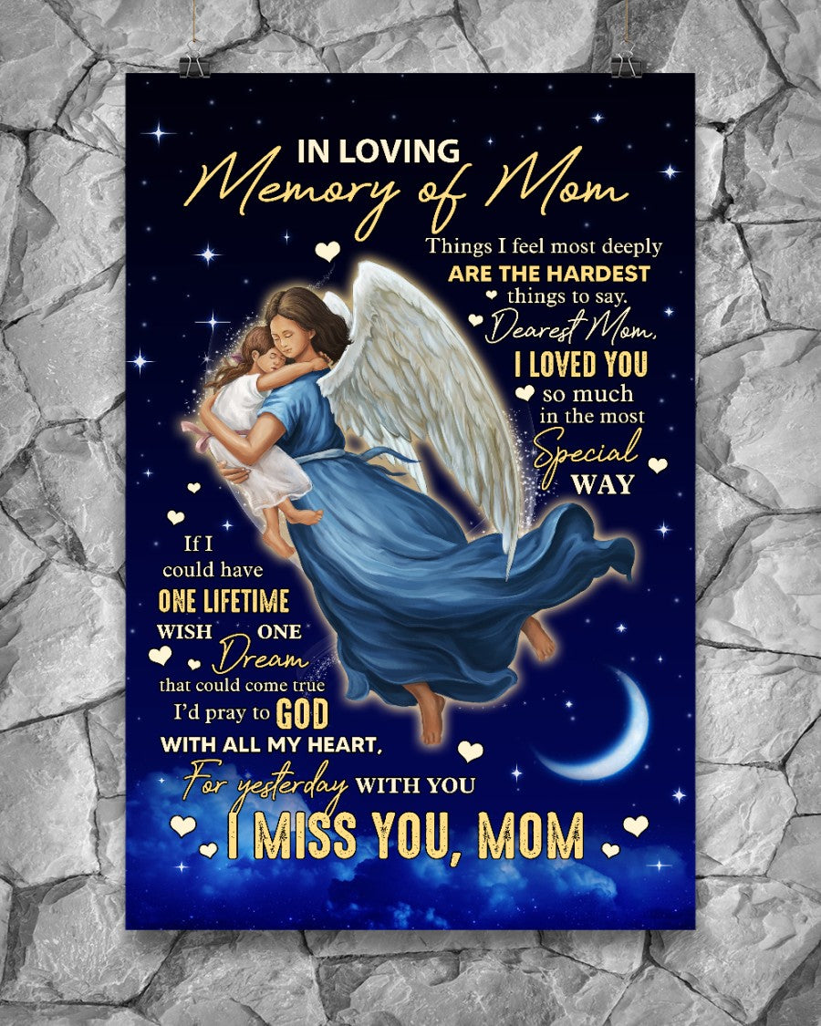 In Loving Memory Of Mom Canvas And Poster, Mother’s Day Greetings, Mother’s Day Gift From Daughter To Mom, Warm Home Decor Wall Art Visual Art 1616423024419.jpg