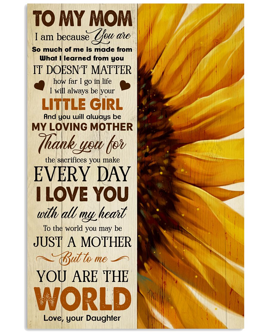 I Am Because You Are Sunflower Daughter Canvas And Poster, Mother’s Day Greetings, Mother’s Day Gift From Daughter To Mom, Warm Home Decor Wall Art Visual Art 1616423030008.jpg