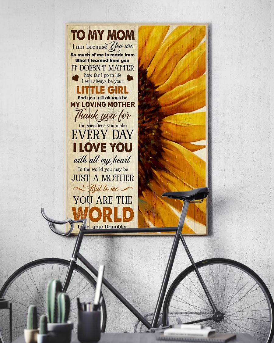 I Am Because You Are Sunflower Daughter Canvas And Poster, Mother’s Day Greetings, Mother’s Day Gift From Daughter To Mom, Warm Home Decor Wall Art Visual Art 1616423030287.jpg