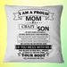 To My Mom From Son I Am proud Mom Square Pillow, Best Mother’s Day Gift Ideas, Thank You Gifts For Mother’s Day 1616522673417.jpg