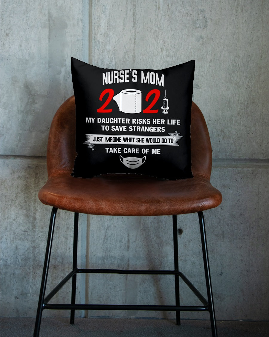 Nurses Mom Is Proud Of Her Daughter Square Pillow, Meaningful Mother’s Day Gift, Best Mother’s Day Gift Ideas, Thank You Gifts For Mother’s Day 1616607947980.jpg