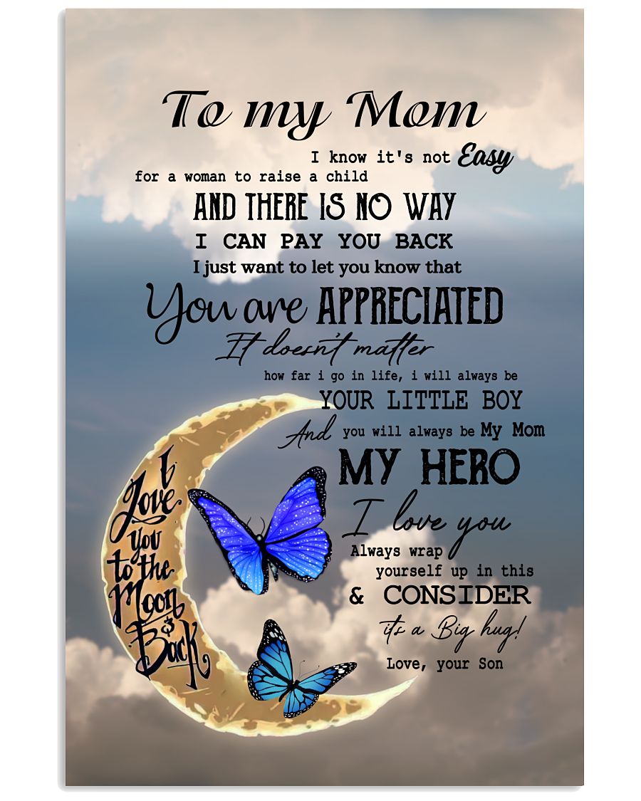 You Are Appreciated Canvas And Poster, Best Mother’s Day Gift Ideas, Mother’s Day Gift From Son To Mom, Warm Home Decor Wall Art Visual Art 1616608373118.jpg