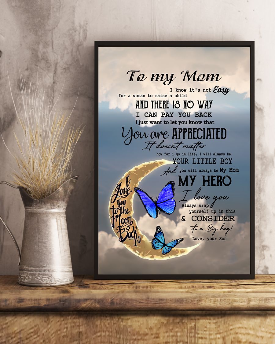 You Are Appreciated Canvas And Poster, Best Mother’s Day Gift Ideas, Mother’s Day Gift From Son To Mom, Warm Home Decor Wall Art Visual Art 1616608373684.jpg