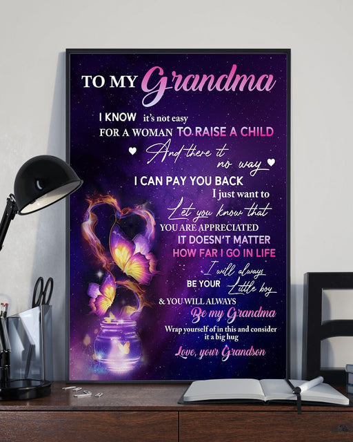 I'll Always Be Your Little Boy Canvas And Poster, Best Mother’s Day Gift Ideas, Mother’s Day Gift From Grandson To Grandma, Warm Home Decor Wall Art Visual Art 1616608427053.jpg