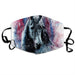 Cool Black Horse With Cute Hair Water Color Art Washable Cloth Mask 1617036286754.jpg