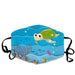 Cute Turtle Underwater Ocean Animal Washable Cloth Mask 1617036292463.jpg