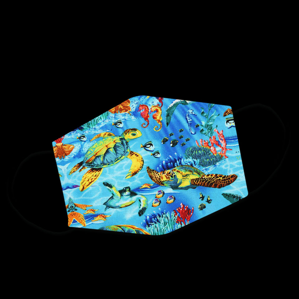 Colorful Turtle In The Ocean Washable Cloth Maskwashable Cloth Mask 1617036316094.jpg