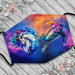 Galaxy Colorful Turtle And Horse Reusable/Washable Cloth Mask 1617036316733.jpg