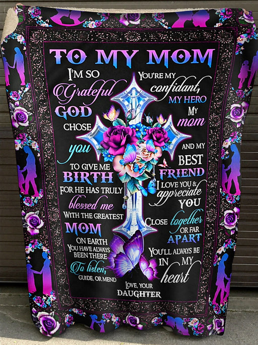 You Are My Confidant Fleece Blanket - Quilt Blanket, Best Mother’s Day Gift Ideas, Mother’s Day Gift From Daughter To Mom, Home Decor Bedding Couch Sofa Soft and Comfy Cozy 1617090037787.jpg