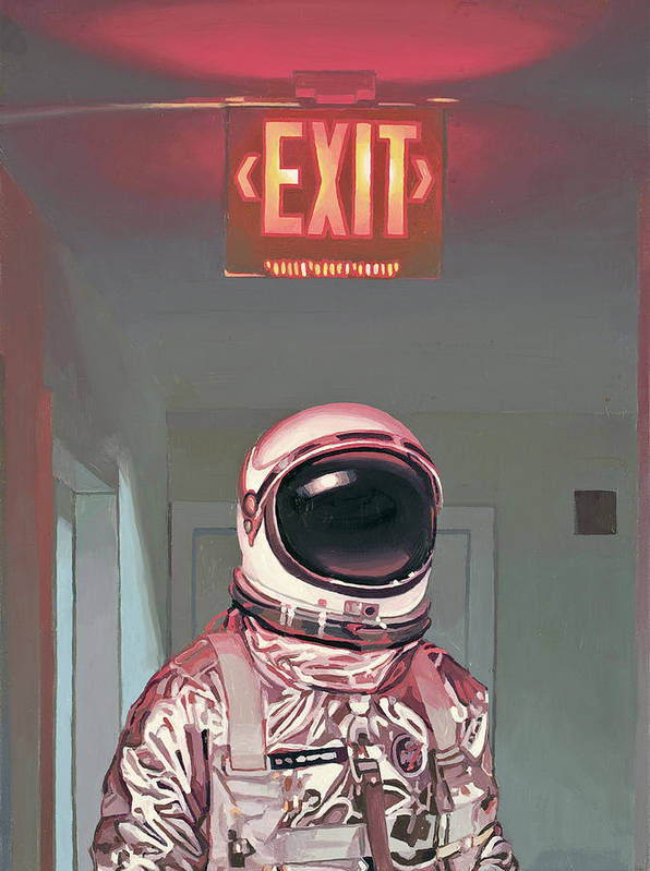 Exit Art Print Canvas And Poster, Warm Home Decor Wall Art Visual Art 1617268378390.jpg