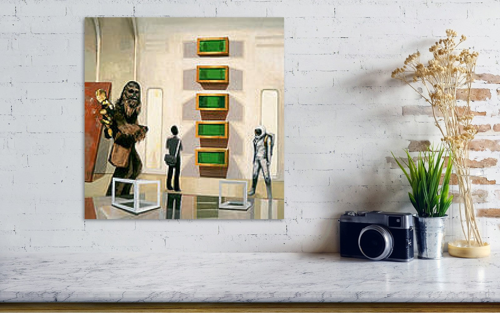 Chewbacca In Cloud City With Art Art Print Canvas And Poster, Warm Home Decor Wall Art Visual Art 1617268378962.jpg