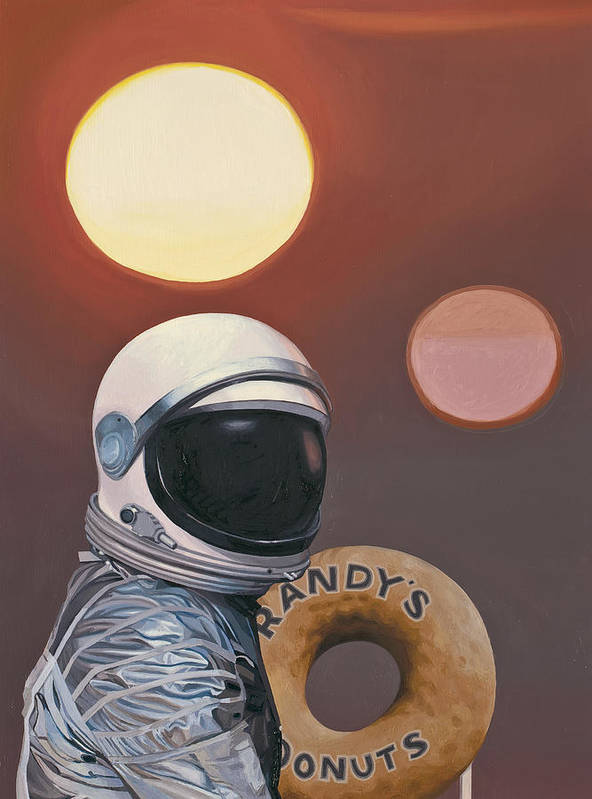 Twin Suns And Donuts Art Print Canvas And Poster, Warm Home Decor Wall Art Visual Art 1617268380753.jpg