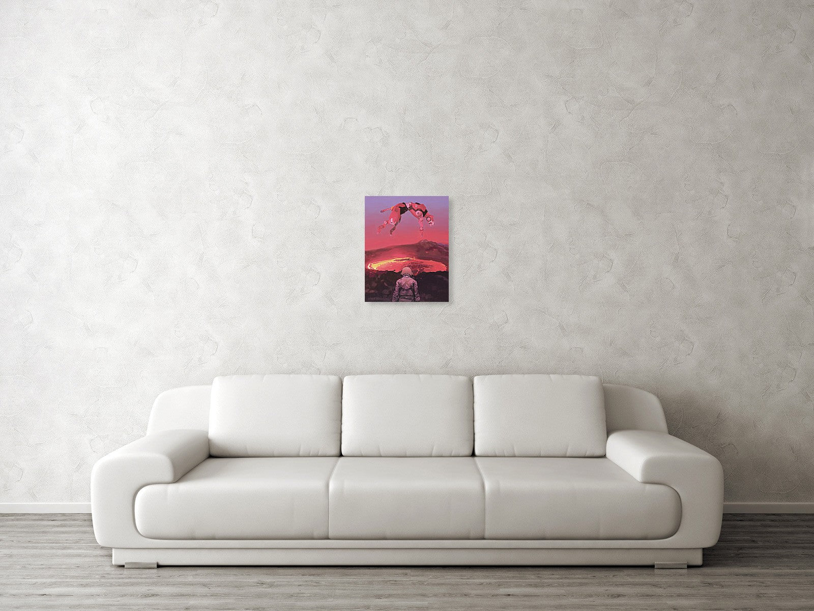 Red Lion Art Print Canvas And Poster, Warm Home Decor Wall Art Visual Art 1617268383959.jpg