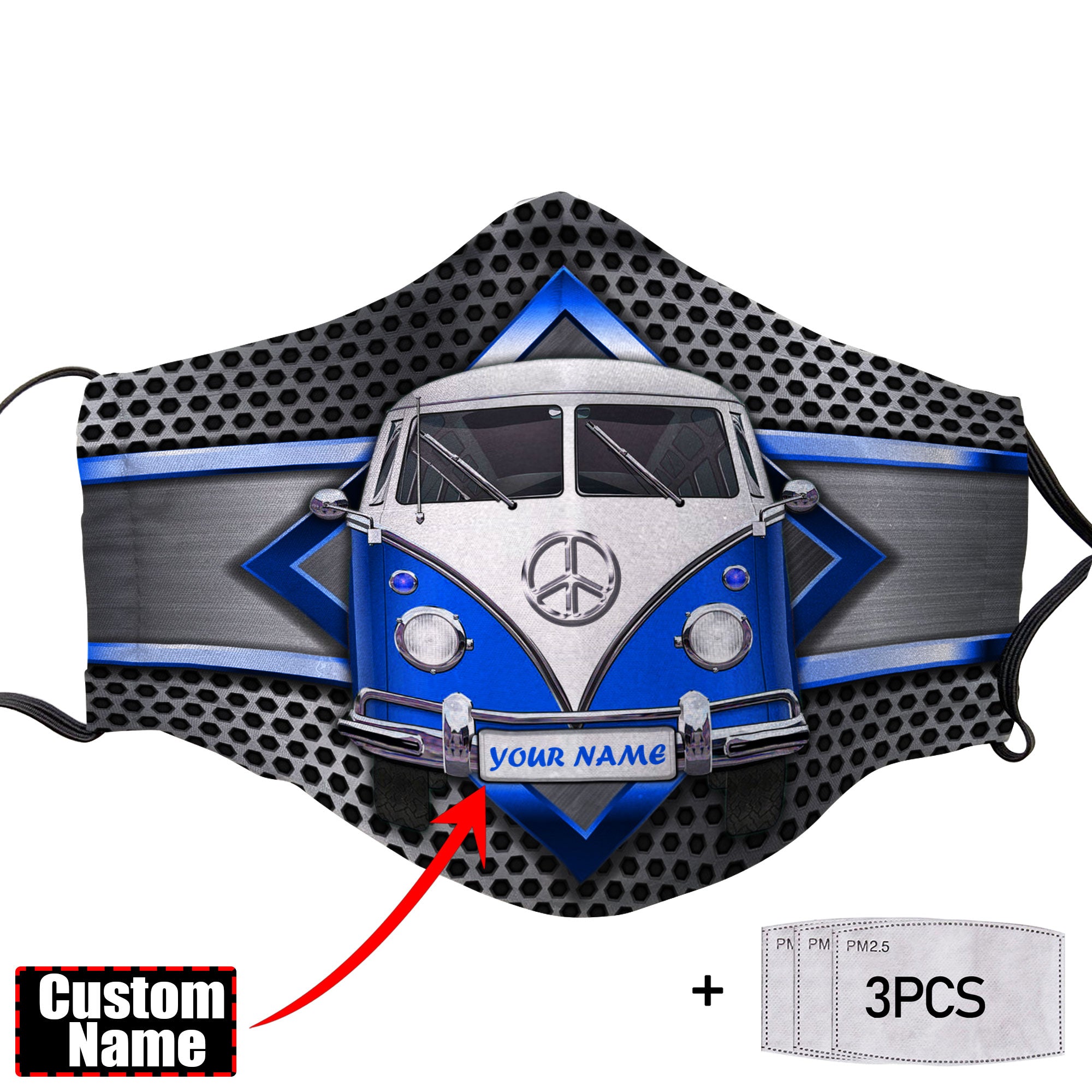 Love Campervan Cloth Face Mask 1617560880448.jpg