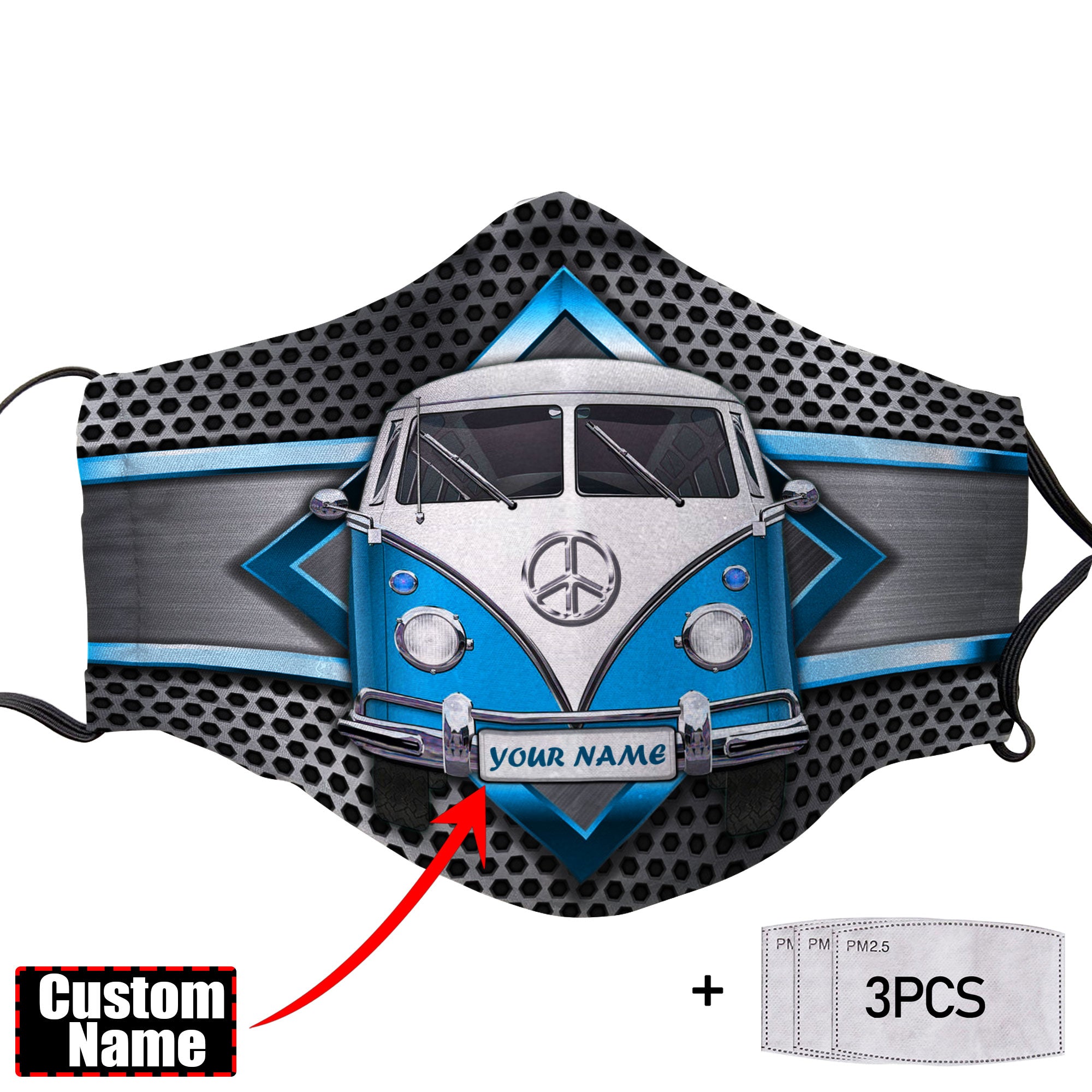 Love Campervan Cloth Face Mask 1617560881148.jpg