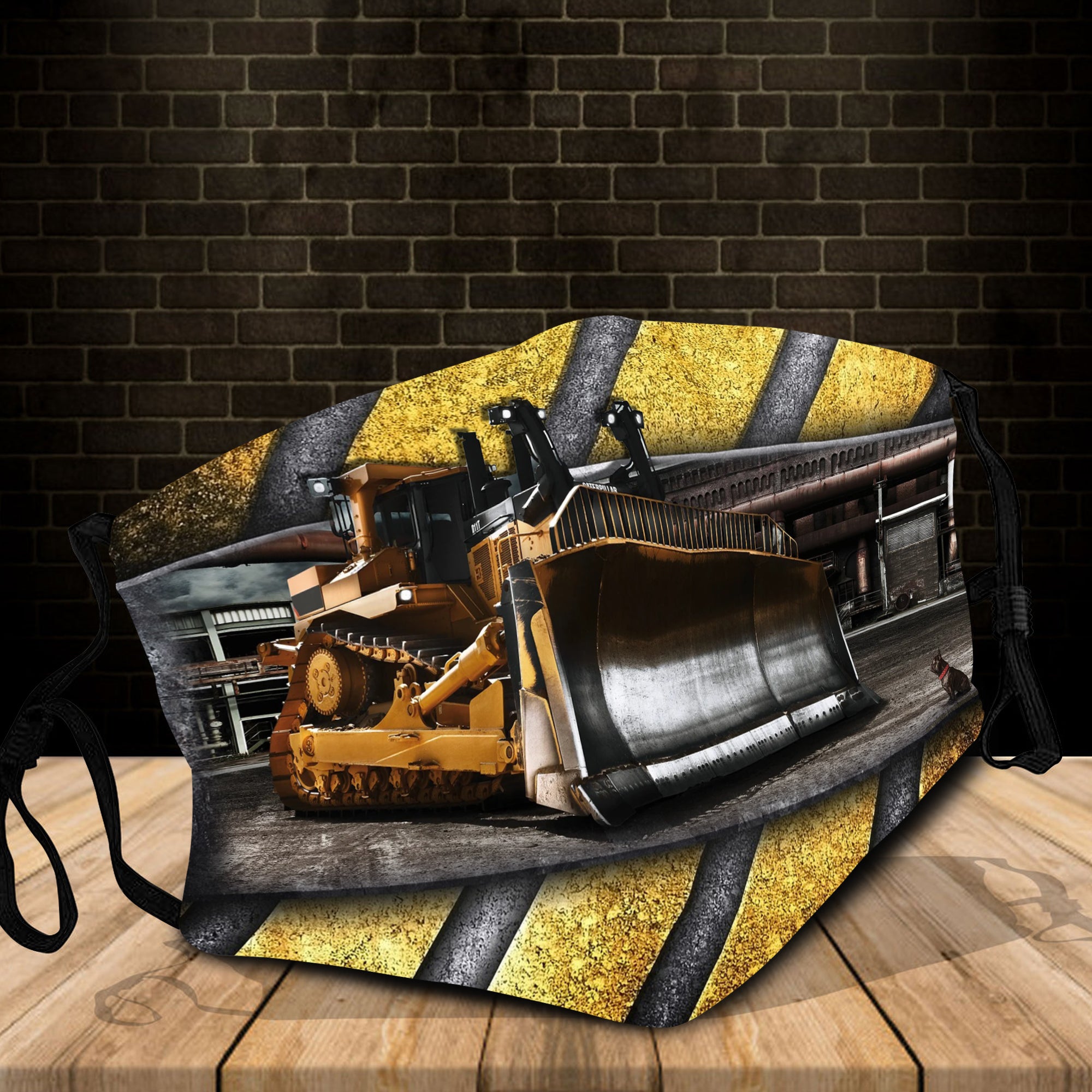 Heavy Equipment Bulldozer Cloth Face Mask 1617560926269.jpg