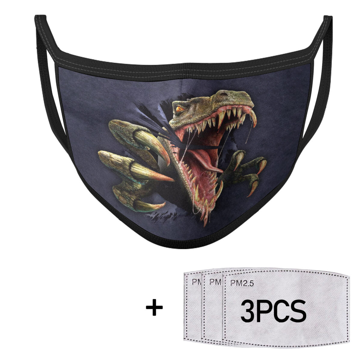 Love T-Rex Cloth Face Mask 1617560995107.jpg