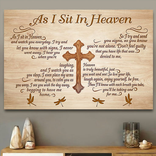 As I Sit In Heaven And Watch You Everyday Landscape Poster Canvas, Warm Home Decor Wall Art Visual Art 1619402286108.jpg