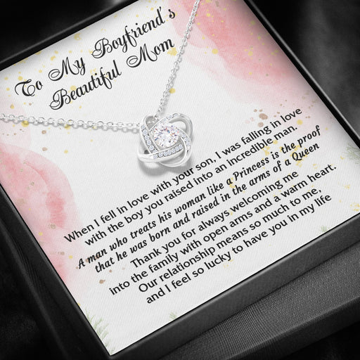 To My Boyfriend's Beautiful Mom Thank You For Always Welcoming Me Into The Family, Necklace With Message Card, Gift For Boyfriend's Mom  1620007580535.jpg
