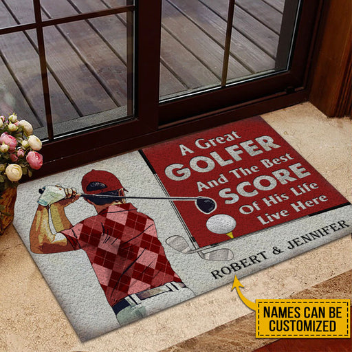 A Great Golfer And The Best Score Of His Life Live Here Personalized Doormat 1620009679942.jpg
