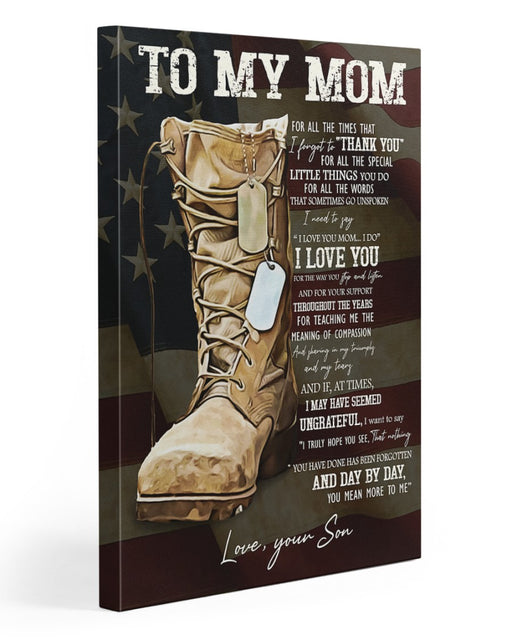 To My Mom Thank You Soldier Boot American Flag Portrait Poster Gift For Mom From Son Birthday Gift Home Decor Wall Art Visual Art 1620442633088.jpg