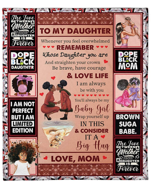 Blanketify To My Daughter I Am Not Perfect But I Am Limited Edition Gift For Daughter From Mom Birthday Gift Home Decor Bedding Couch Sofa Soft and Comfy Cozy 1621047689804.jpg