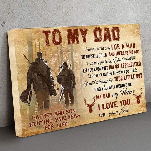 To My Dad There Is No Way I Can Pay You Back, Gift for Hunter,  Lanscape Poster And Canvas Birthday Gift Home Decor Wall Art 1621406392095.jpg