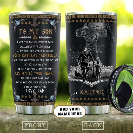 To My Son Viking Dad Personalized Hab1712004 Stainless Steel Tumbler 1621446385121.jpg