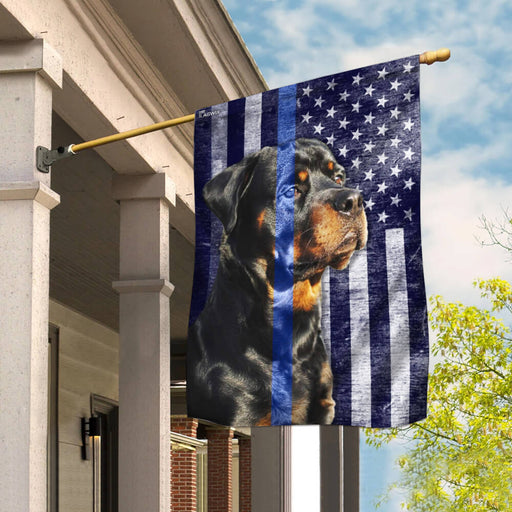 Police Rottweiler The Thin Blue Line Flag Decor Decorative Seasonal Outdoor Weather Resistant Double Sided Print Gift For Dog Lovers 1621579450405.jpg