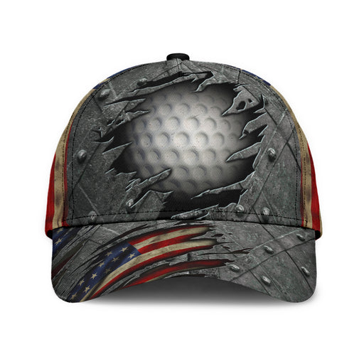 Golf Crack American Flag All Over Print Cap Classic Caps Curved 3D Print Classic Cap Gift For Friend Birthday Gift 1621814174790.jpg